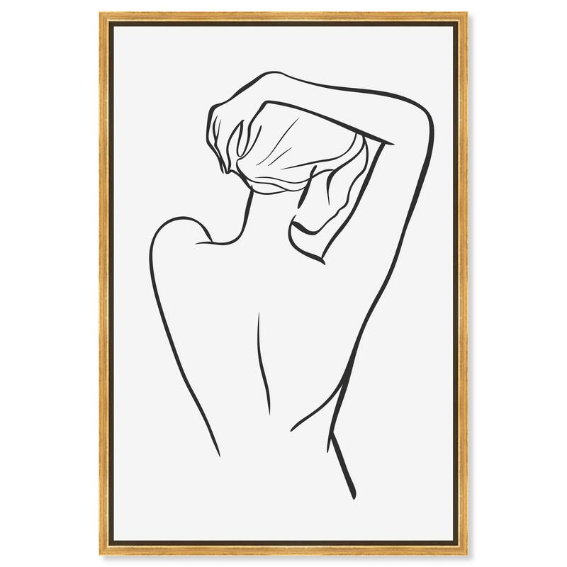 Woman in Contour Canvas by Art Remedy - Gold - 10" x 15"