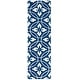 preview thumbnail 65 of 75, SAFAVIEH Handmade Four Seasons Cristine Floral Rug 2'3" x 8' Runner - Navy/Ivory - Runner