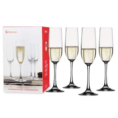 Spiegelau 6.3 oz Vino Grande champagne glass (set of 4) - Clear - 9" x 2"