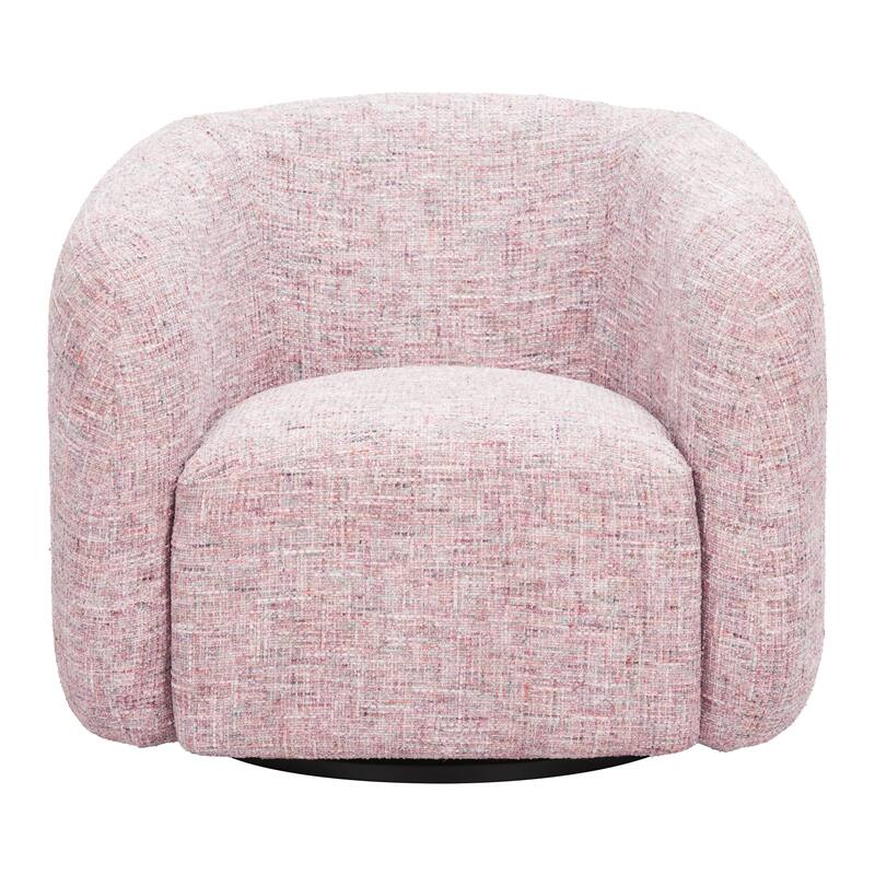 Refine Swivel Chair Pink Tweed