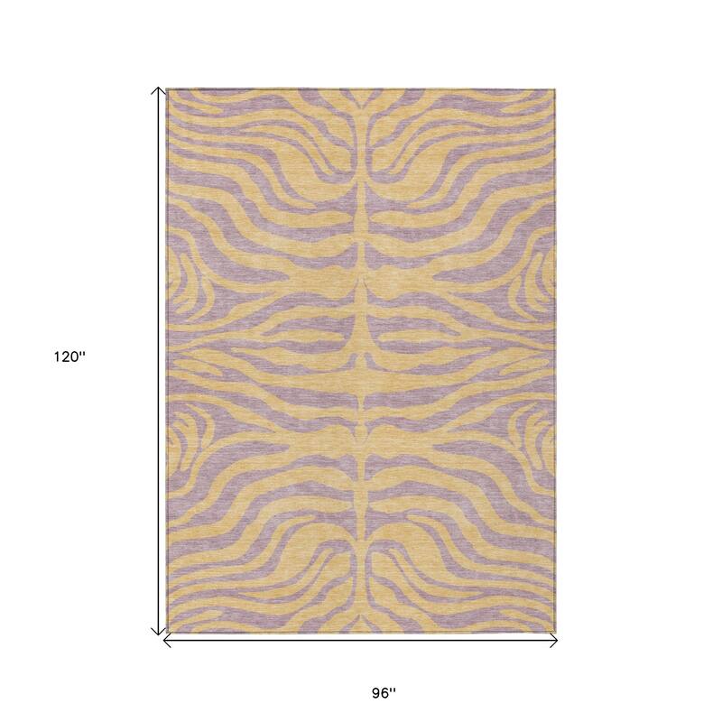 HomeRoots Animal Print Transitional Rectangle Outdoor Rug