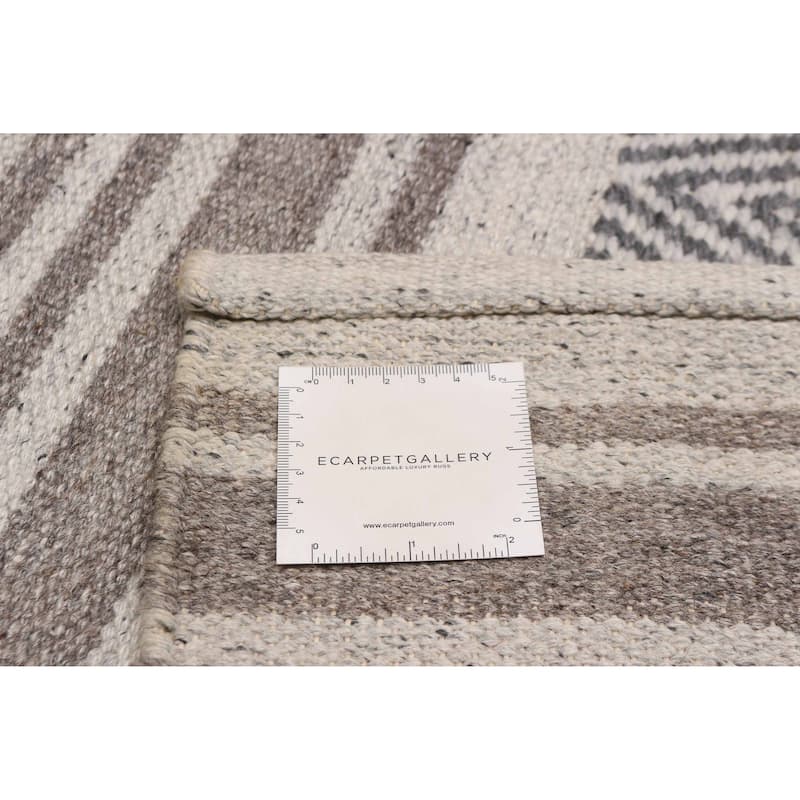 Nevada Grey Kilim 5'1" x 7'4" - 5'1 x 7'4