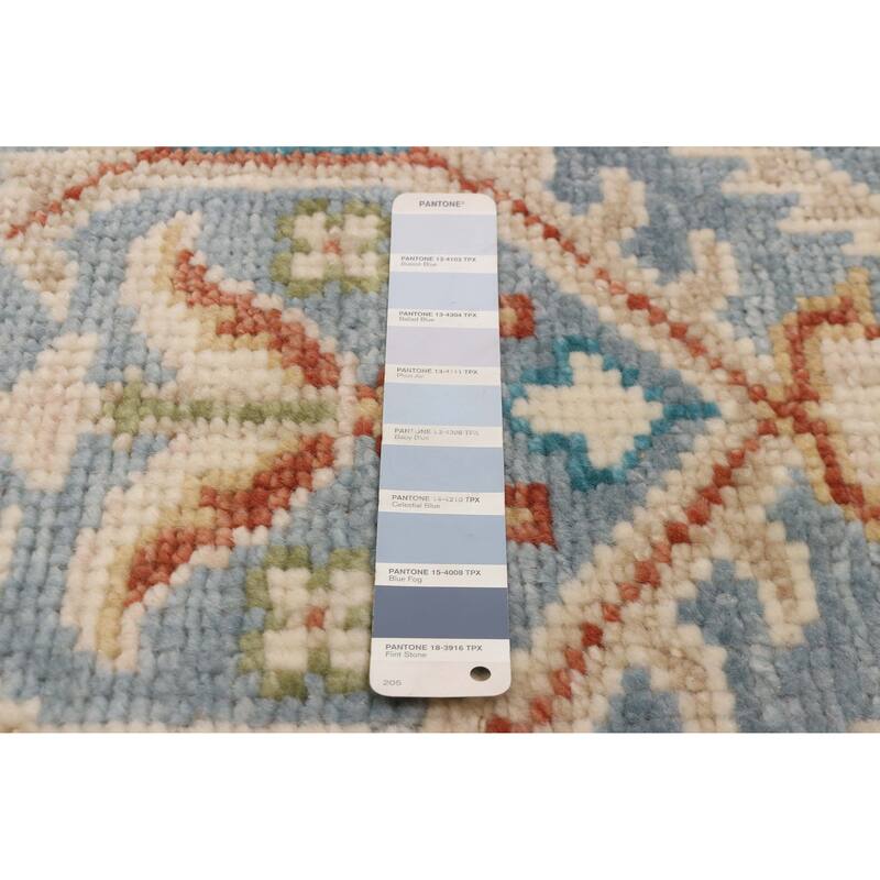 ECARPETGALLERY Hand-knotted Jules Serapi Light Blue Wool Rug - 8'1 x 10'0