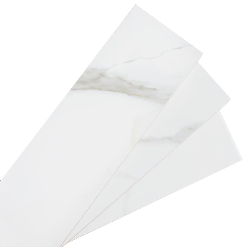 The Tile Life Chronos 4x13 White/ Gold Porcelain Floor & Wall Tile