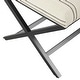 preview thumbnail 29 of 53, Porch & Den Boucher Modern Metal X-base Square Ottoman