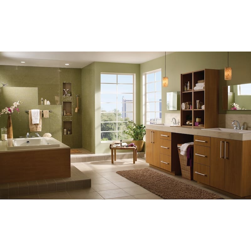 Delta Dryden Deck Mounted Roman Tub Filler Trim with Lever Handles -