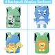 preview thumbnail 2 of 4, Kids Backpack with Multiple Shape Faces Toddler’s Toy and Gift Dinosaur Shape - 10.2"W*13.1"H