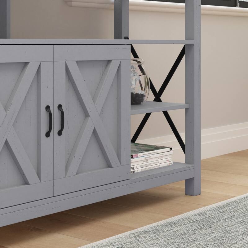 TV Stand for up to 60" TV's with Adjustable Shelf and Storage