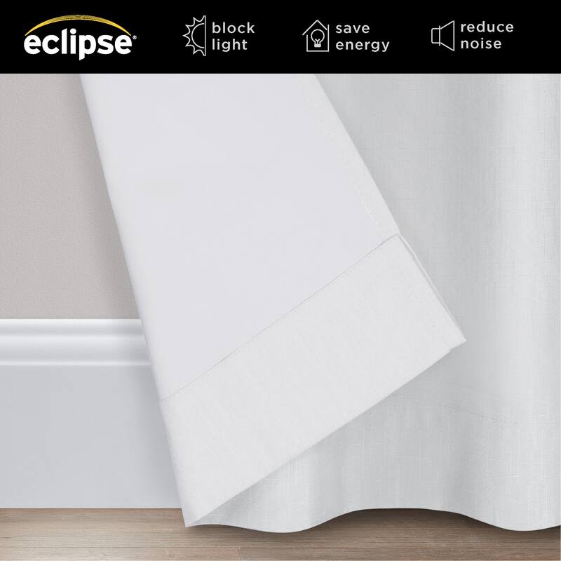 Eclipse Kendall Thermaback Grommet Extra Wide Sliding Patio Door Curtain Panel, 84 In Long x 100 In Wide
