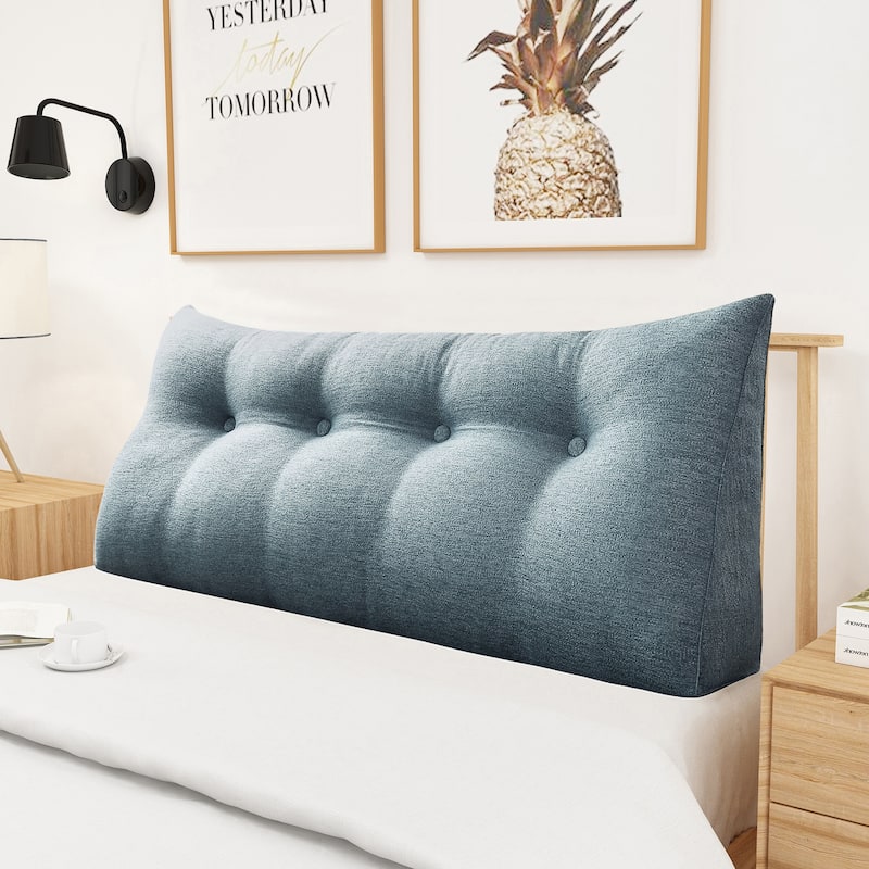 WOWMAX Bed Rest Wedge Pillow Bolster Reading TV Daybed Back Support