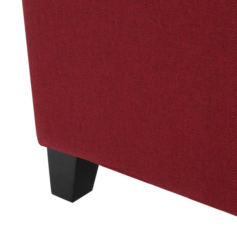 Roomfitters Upholstered Storage Ottoman, Modern Bench with Lift-Top Lid for Entryway, Living Room
