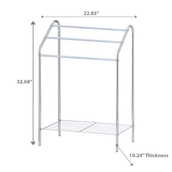 3 Tier Towel Rail With Bottom Storage Rack