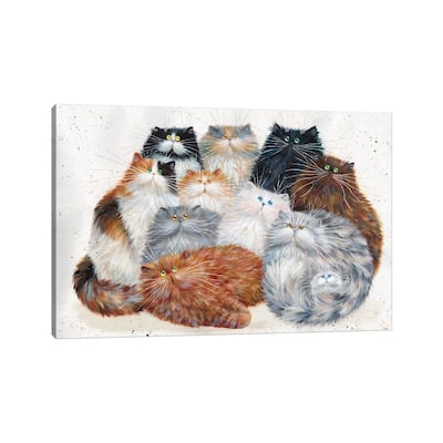 iCanvas "Fluffy Eleven" by Kim Haskins Canvas Print