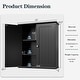 preview thumbnail 43 of 54, Futzca Bathroom Cabinet Wall Mounted, Storage Cabinet with Doors and Shelves