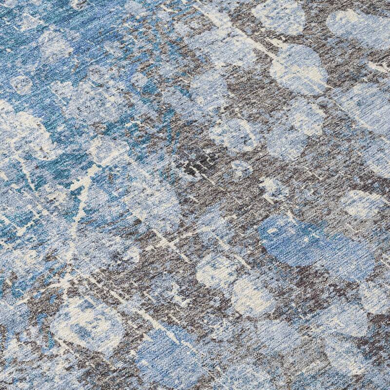 HomeRoots Abstract Transitional Rectangle Outdoor Rug