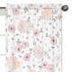 preview thumbnail 3 of 3, Sweet Jojo Designs Blush Pink, Grey and White Watercolor Floral Collection 84-inch Window Treatment Curtain Panel Pair