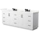 Option White / Giotto Quartz Top / Matte Black Hardware