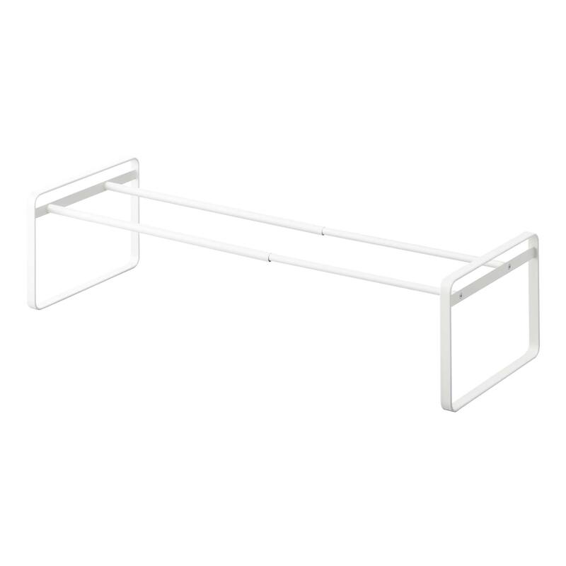 Yamazaki Home Stackable Shoe Rack, Steel, Holds up to 4 pairs of shoes per shelf, Holds 6.6 lbs, Expandable