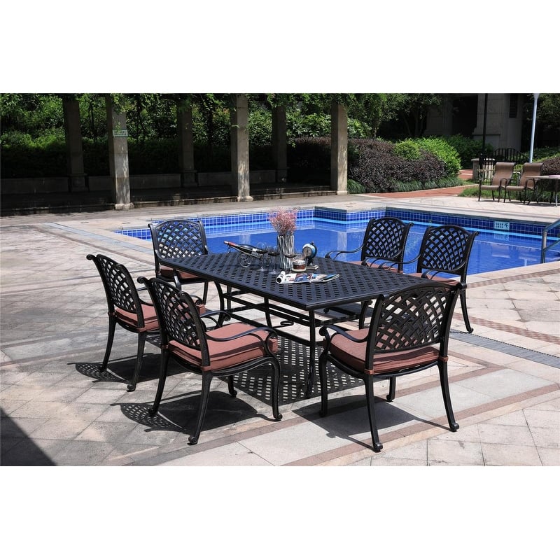 South Ponto 7-piece Aluminum Dining Set by Havenside Home