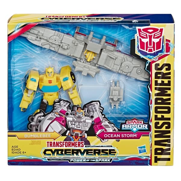 Shop Transformers Toys Cyberverse Spark Armor Bumblebee Action Figure Overstock 30318774