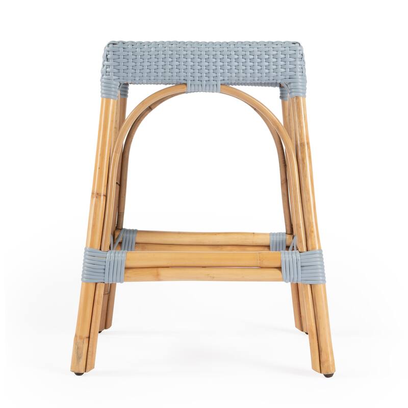 Robias 24.5" Rattan Rectangular Counter Stool