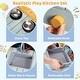 preview thumbnail 3 of 2, Wooden Play Kitchen,Outdoor Mud Kitchen Indoor/Outdoor Pretend Playset for Toddler Boys & Girls