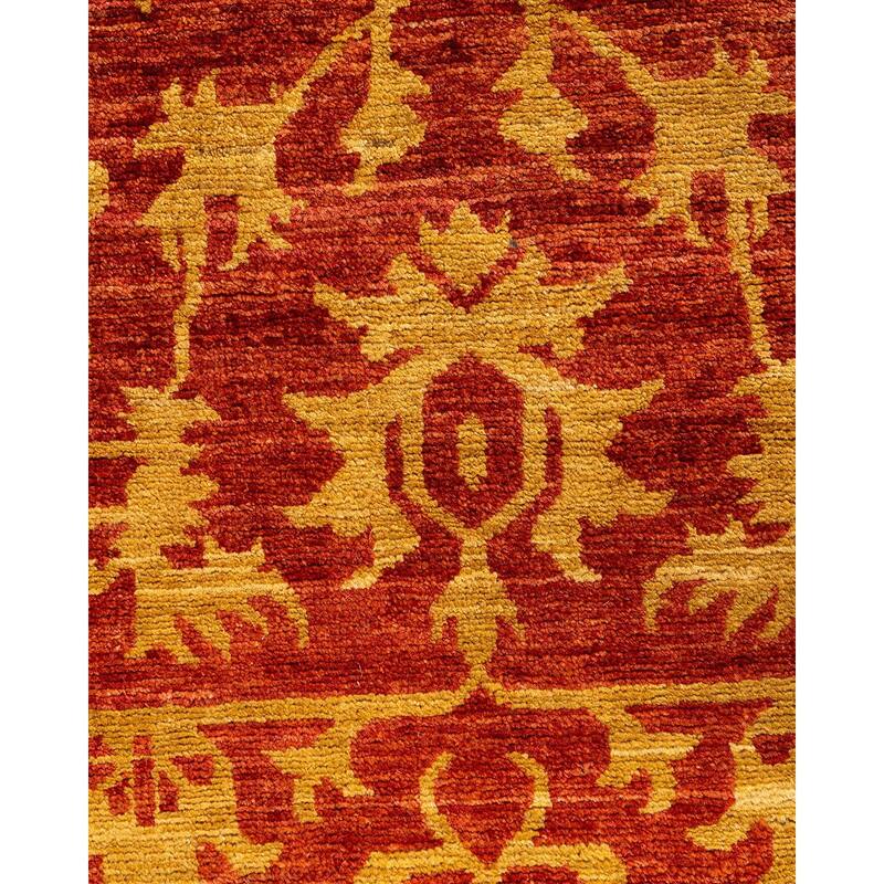 Contemporary Overdyed Wool Hand Knotted Runner - 2' 8" x 9' 4"