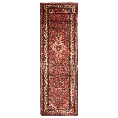 ECARPETGALLERY Hand-knotted Andelz Red Wool Rug - 2'11 x 10'9