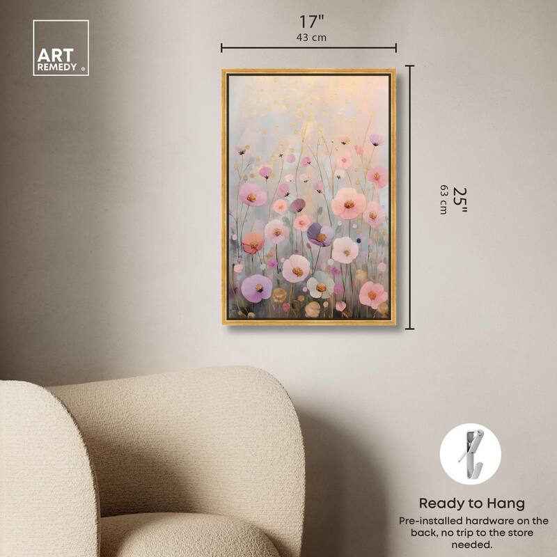 Tiny Blooms II Canvas by Art Remedy