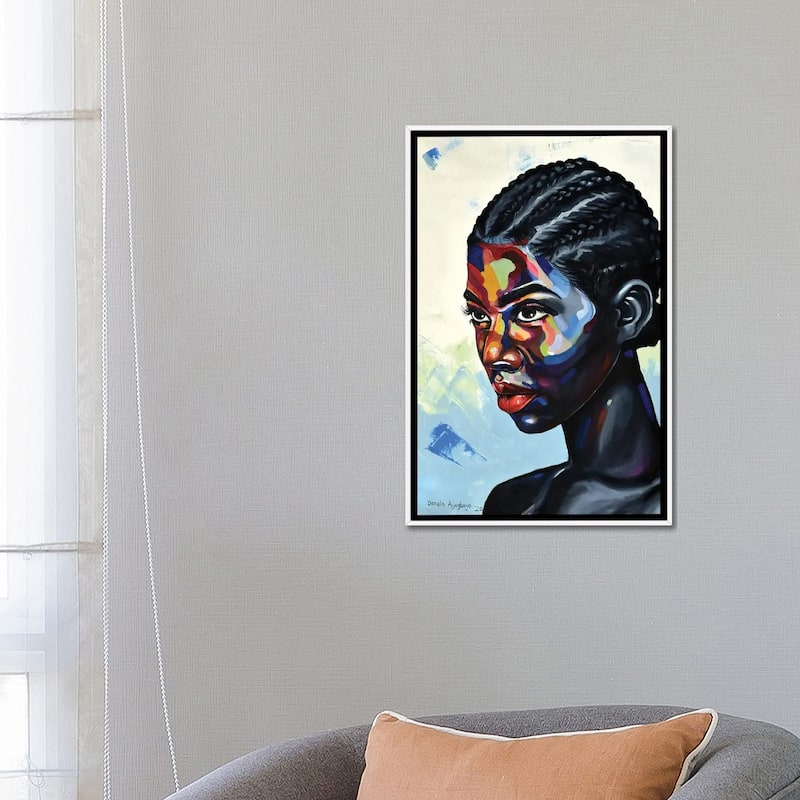 iCanvas "Looking Beyond" by Damola Ayegbayo Framed Canvas Print