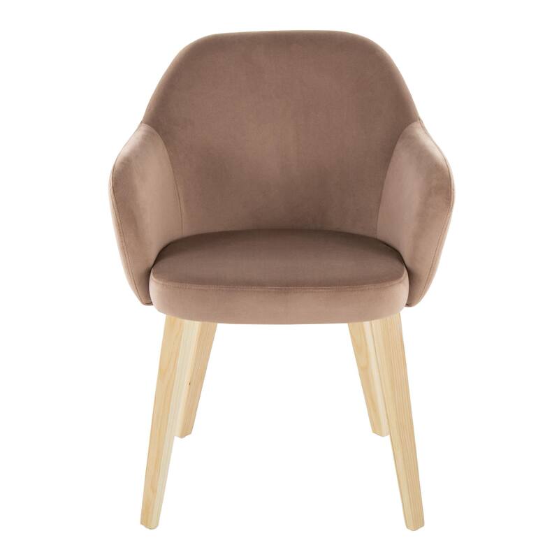 Porch & Den Beckett Dining Chair with Bent Wood Legs (Set of 2)