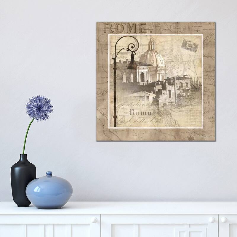 iCanvas "When In Rome" by Keith Mallett Canvas Print - 18x18x1.5