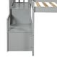preview thumbnail 9 of 15, Twin Size Loft bed With Staircase And Storage Or Entertainment for home