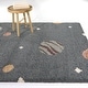 preview thumbnail 1 of 4, Hibbard Kids Space Area Rug 4'4" x 6' - Dark Blue - Rectangle