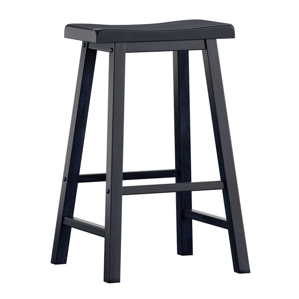 Salvador II Saddle Seat Backless Bar Stools (Set of 2) by iNSPIRE Q Classic