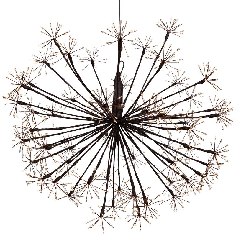 LED Lighted Starburst Ball Decoration - 20" - Warm White