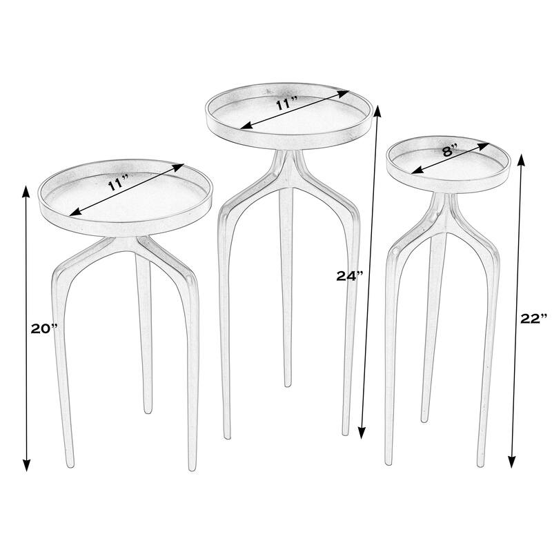 Emilie Outdoor Scatter Tables - Set of 3
