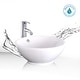 preview thumbnail 12 of 39, 24" Bathroom Vanity Set Tempered Glass/ Ceramics Sink Combo Wall Mounted Natural Cabinet Faucet Drain Mirror