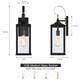 19.3"H 1-Light Medium Outdoor Bronze Exterior Wall Lantern Sconce Light - W6" x E7.2" x H19.3" - 19.3''H
