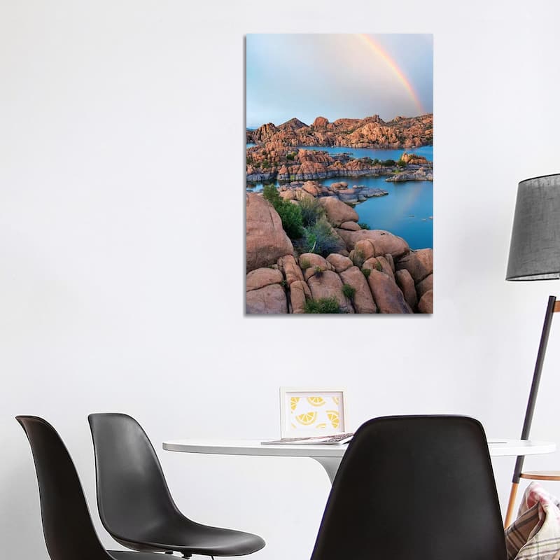 iCanvas "Rainbow Over Granite Dells At Watson Lake, Arizona" by Tim Fitzharris Canvas Print - 40x26x1.5