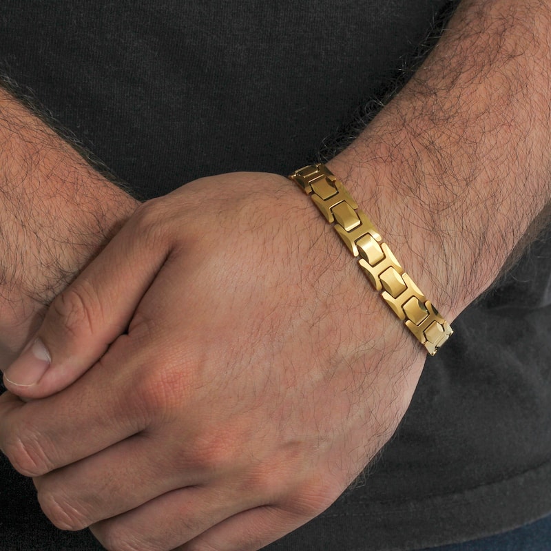 Steel Nation Tungsten Beveled Edge Bracelet