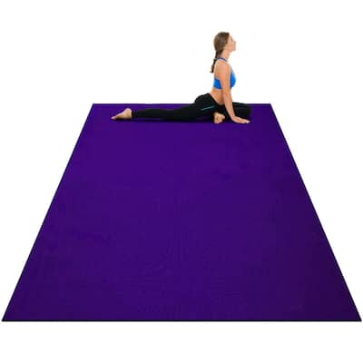 Gymax Large Yoga Mat 6' x 4' x 8 mm Thick Workout Mats for Home Gym