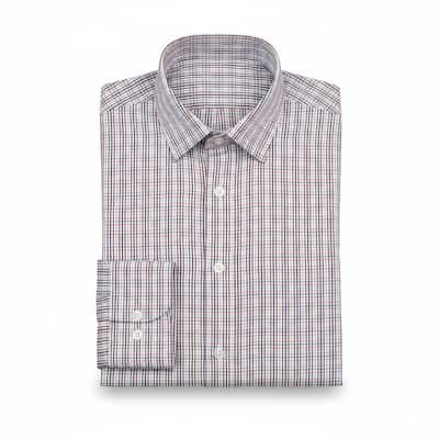 Chaps Men's Wrinkle-Resistant Plaid Dress Shirt - Slim Fit