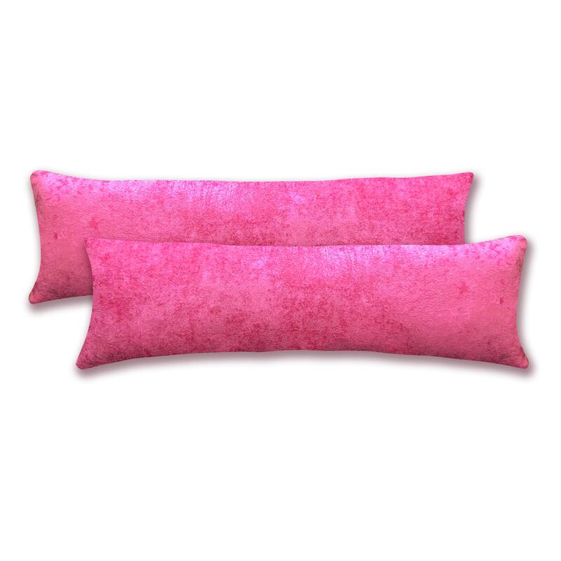 Fresh Ideas Velvet Body Pillow Cover 2-Pack