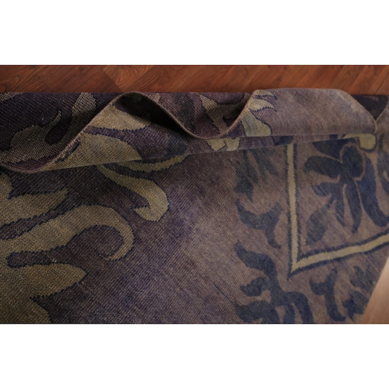 Abstract Oriental Area Rug Handmade Wool Carpet - 5'0" x 7'10"