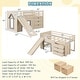 preview thumbnail 5 of 4, Twin Low Loft bed with Slide Ladder Storage Drawers Play Game Space