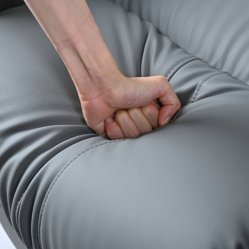 GDFStudio - 360° Swivel Rocker Recliner Chair with Manual Pull-Ring Recline