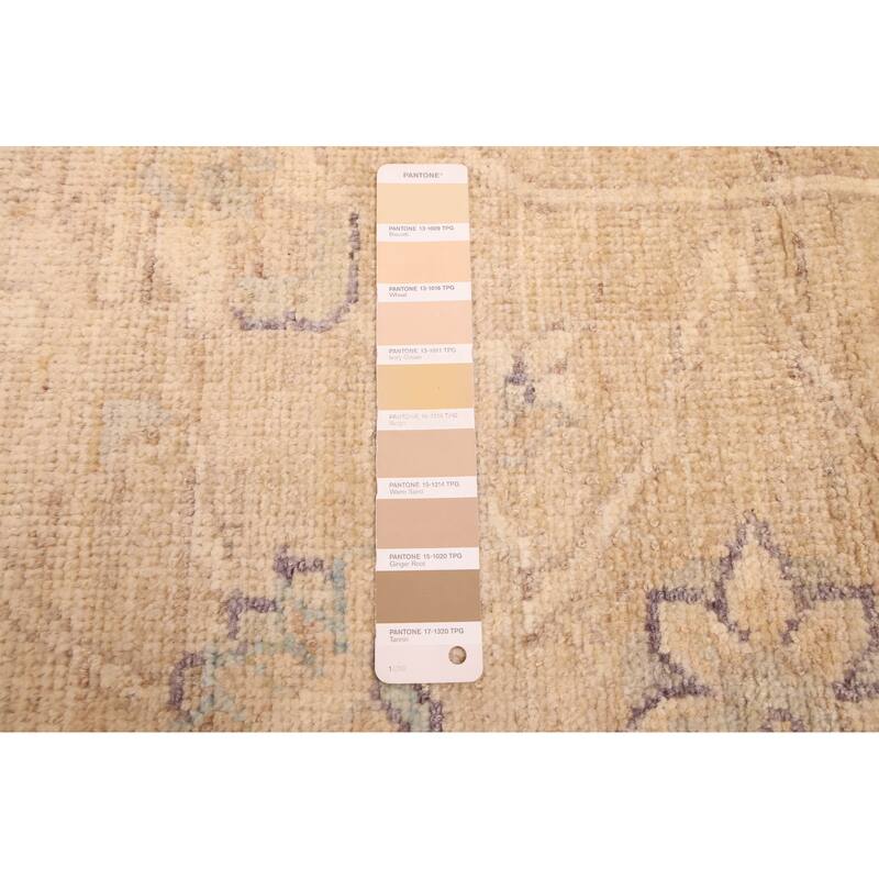 ECARPETGALLERY Hand-knotted Peshawar Oushak Tan Wool Rug - 9'3 x 12'2