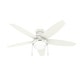 preview thumbnail 5 of 23, Hunter Lilliana Low Profile Ceiling Fan w/LED Light Kit, Pull Chain, Exclusive SureSpeed - Modern, Transitional