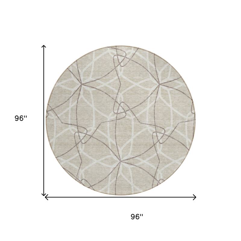 HomeRoots Geometric Modern Rectangle Outdoor Rug